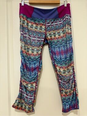 prAna Swim Yoga Pants Women's Large Printed UPF Water Leggings